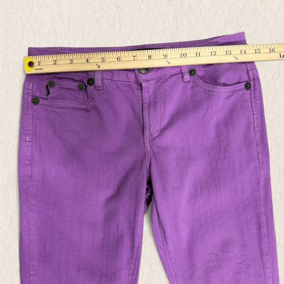 Just Cavalli by Roberto‎ Cavalli Purple Straight Leg Jeans Sz 29 Vintage Y2K - Picture 7 of 8